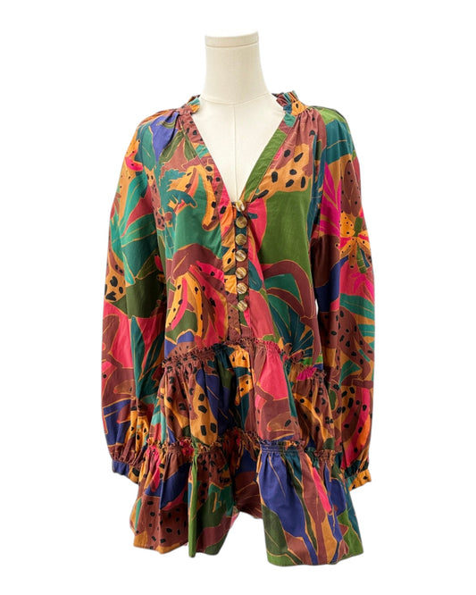 Farm Rio Leopards Jungle Mini Dress