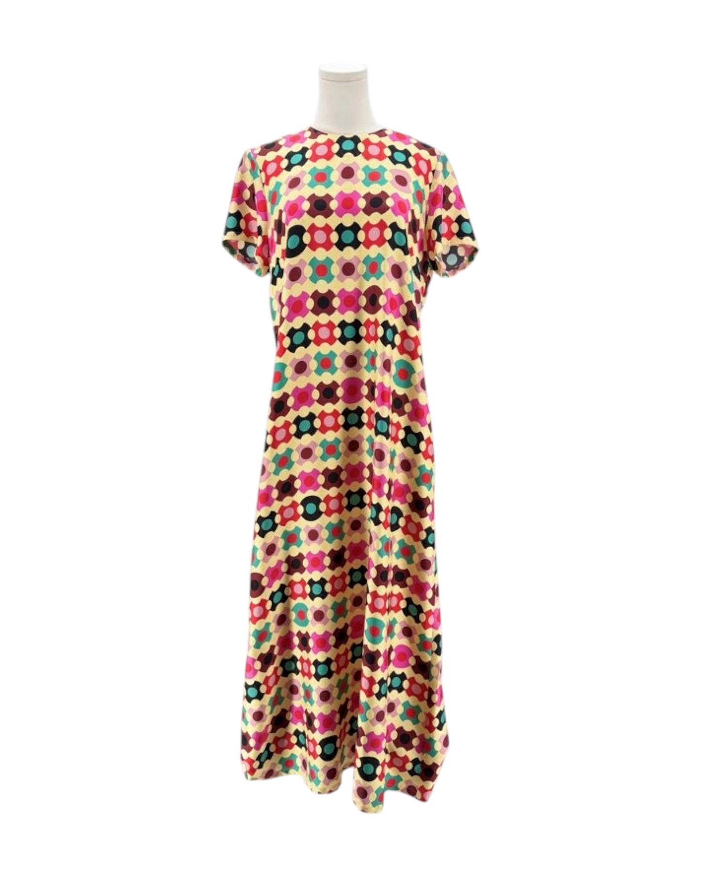 La DoubleJ Groovy Dot Giallo Maxi Dress