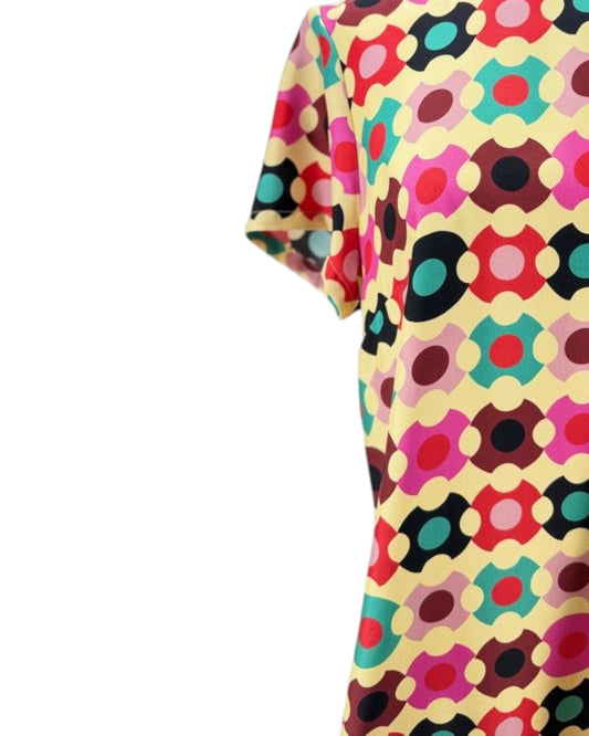 La DoubleJ Groovy Dot Giallo Maxi Dress