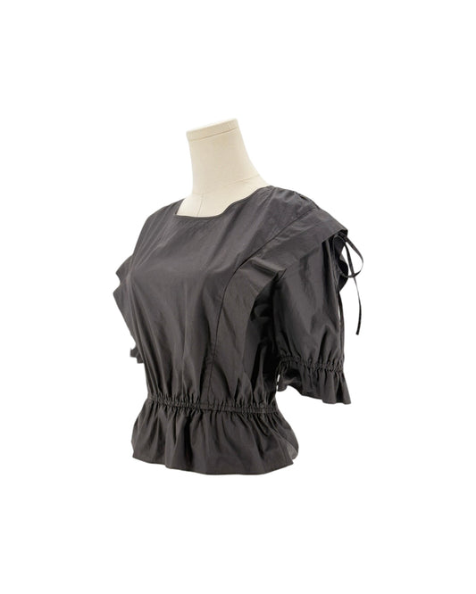 Frame Puff-sleeves Elasticated Waist Blouse