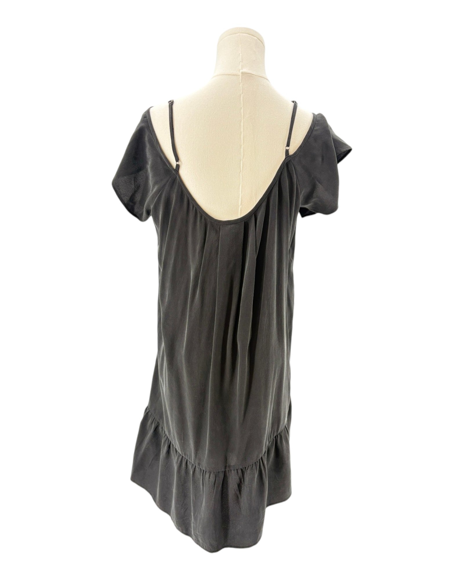 Joie gray dress on a mannequin against a white background