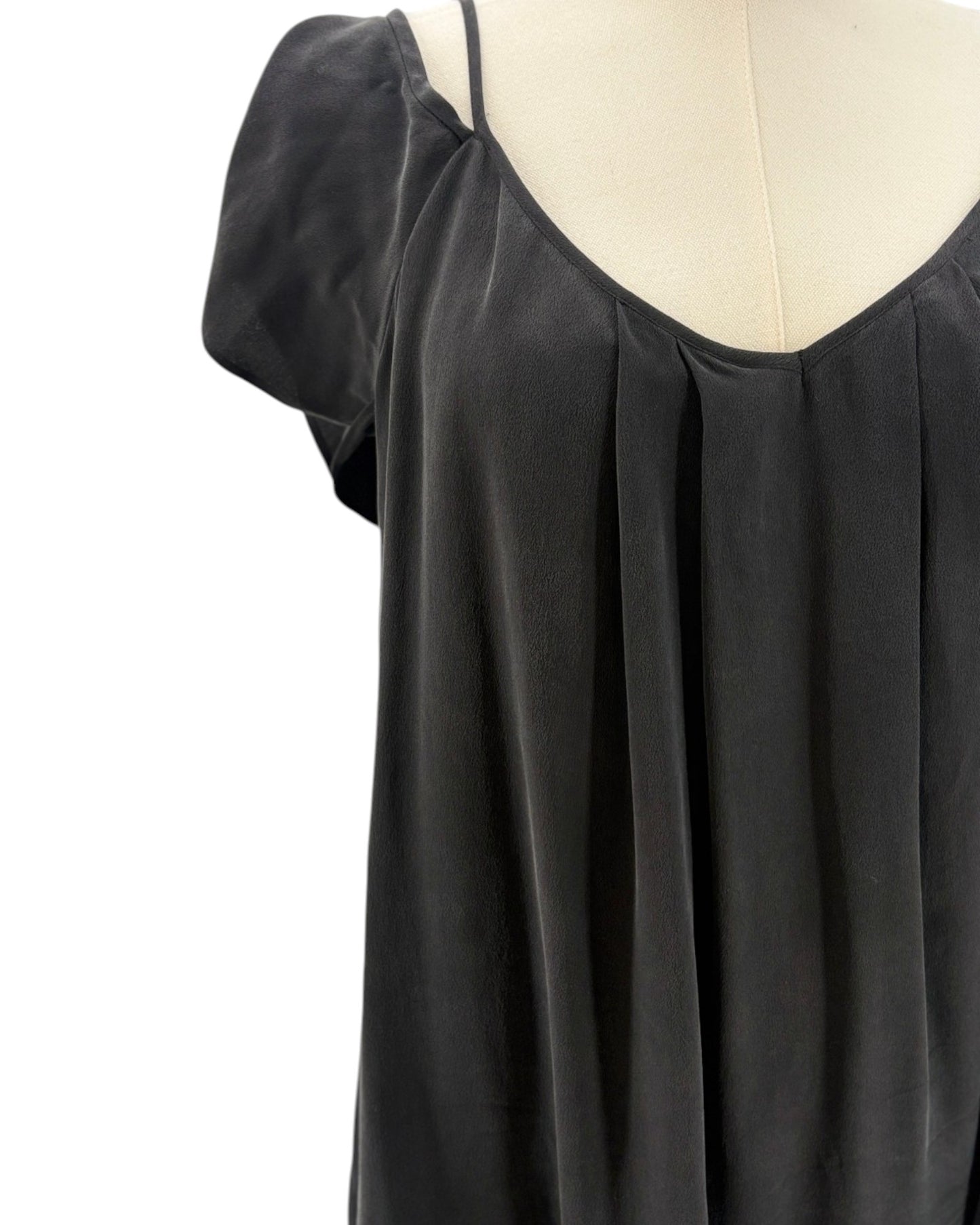 Joie gray dress on a mannequin against a white background