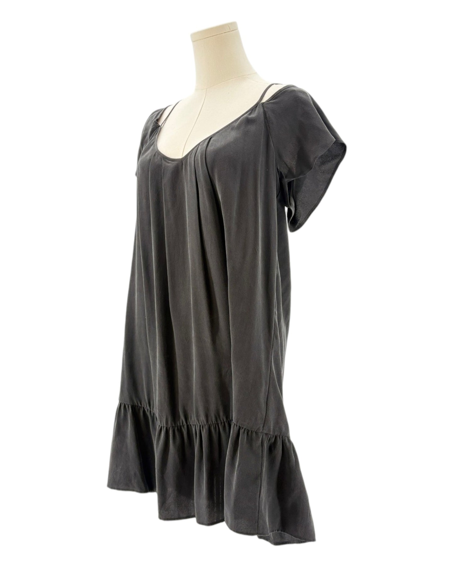 Joie gray dress on a mannequin against a white background