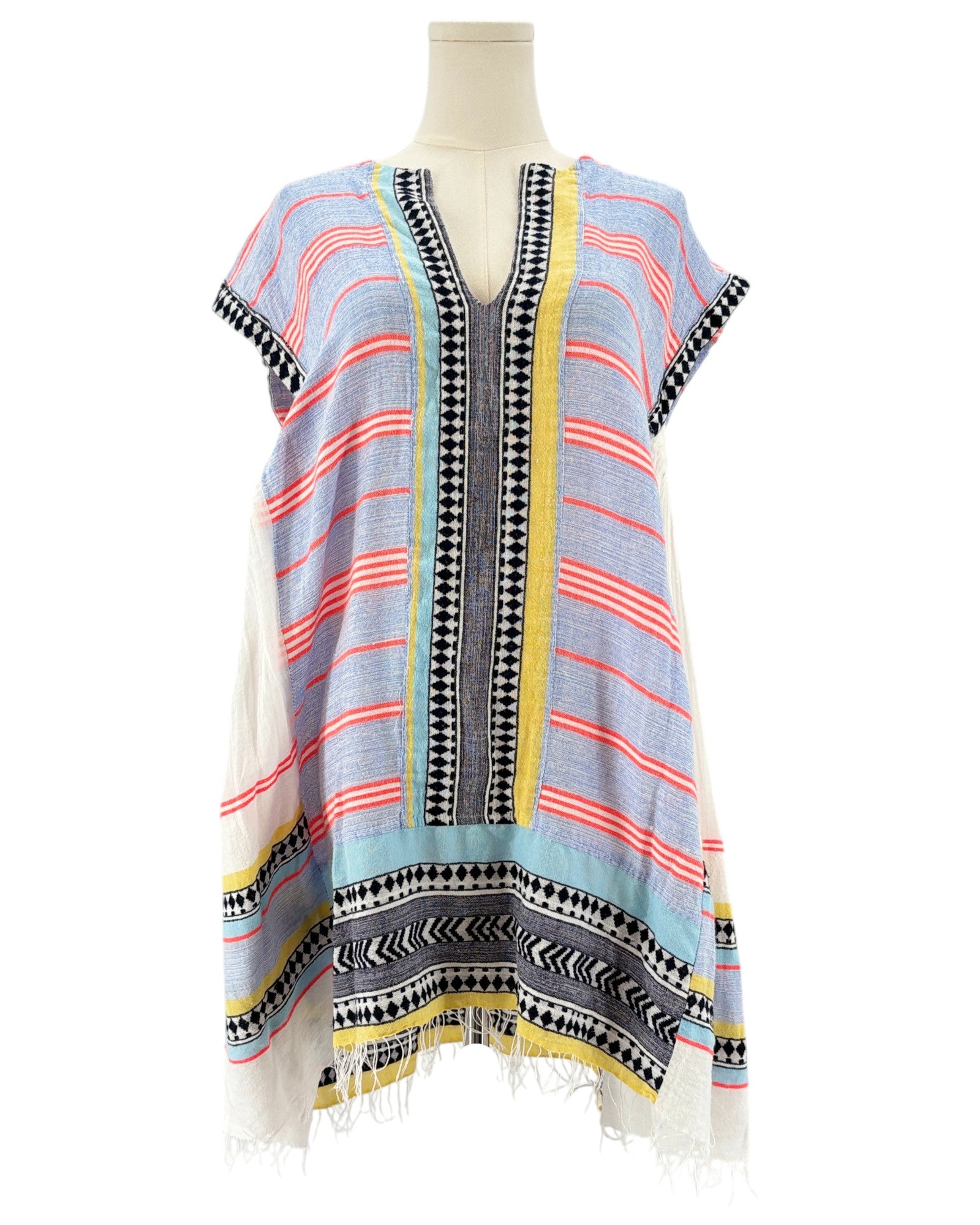 Lemlem colorful striped mini kaftan 