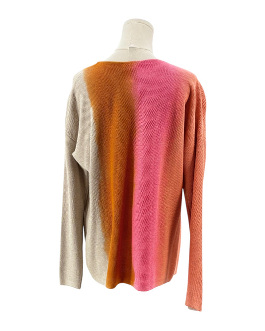 Ombre sweater on a mannequin with a white background