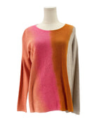 Ombre sweater on a mannequin with a white background