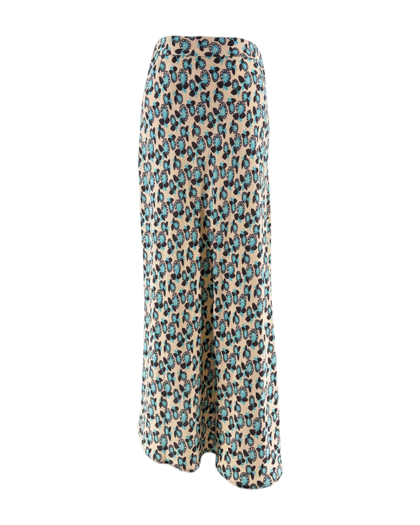 Patterned skirt on a white background