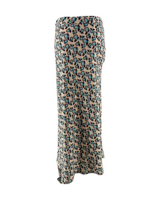 Floral print skirt on a white background