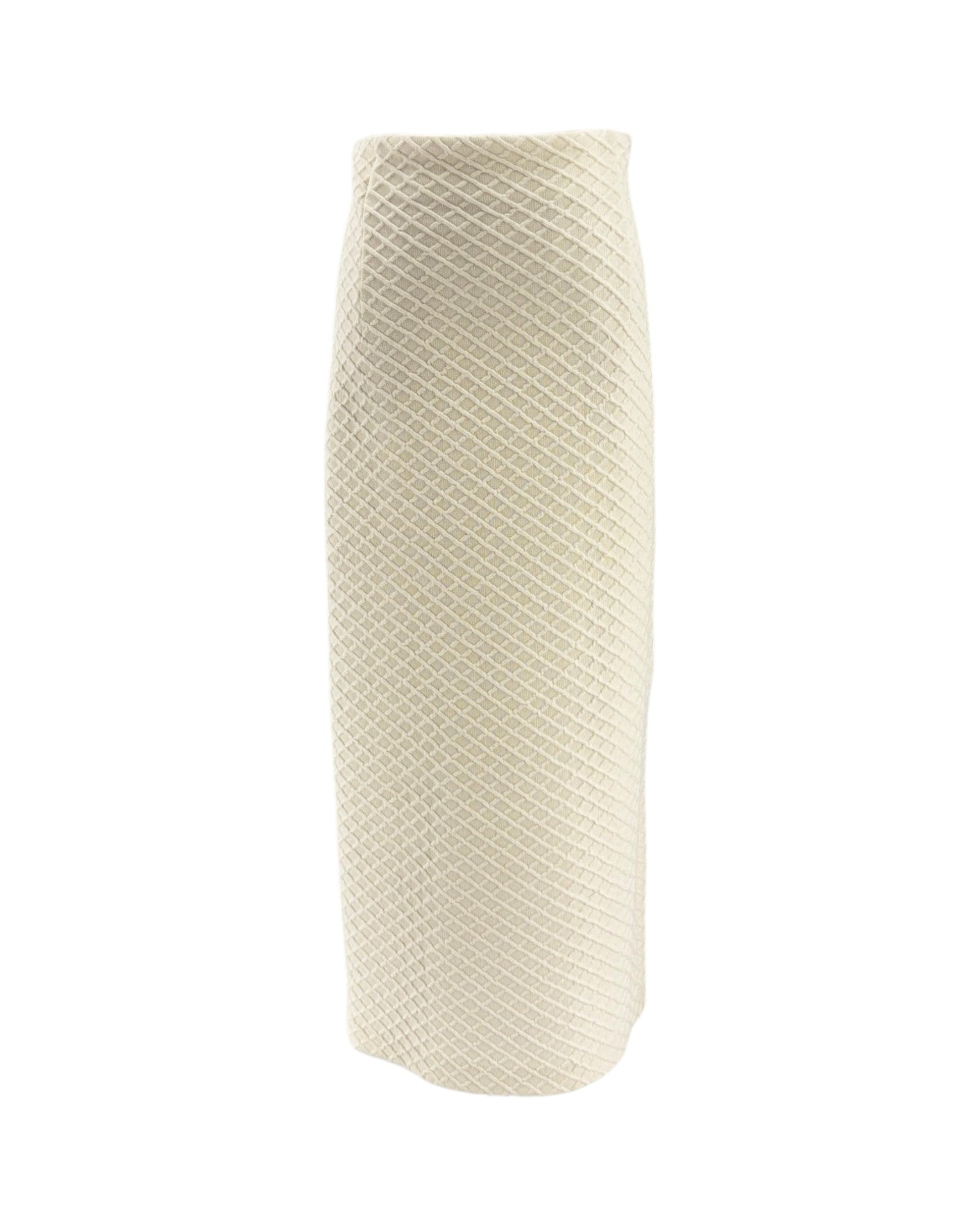 Beige textured fabric swatch on a white background