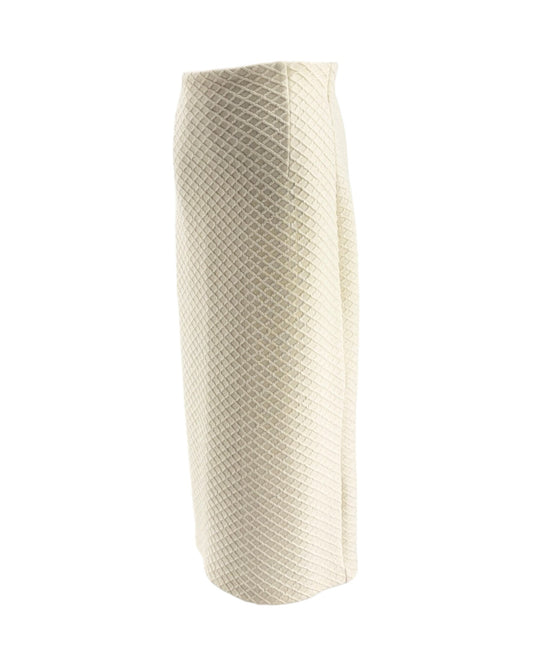beige Textured skirt on a white background