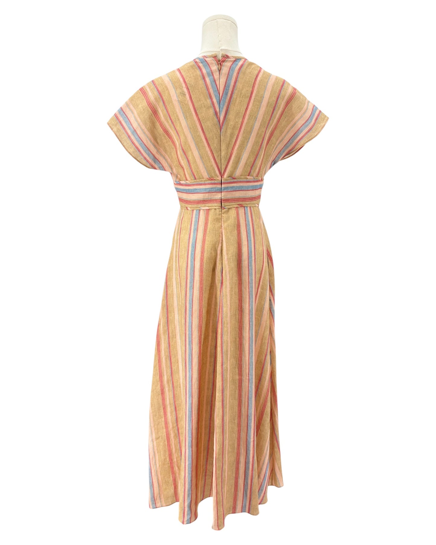 Pearl by Lela Rose linen striped dress