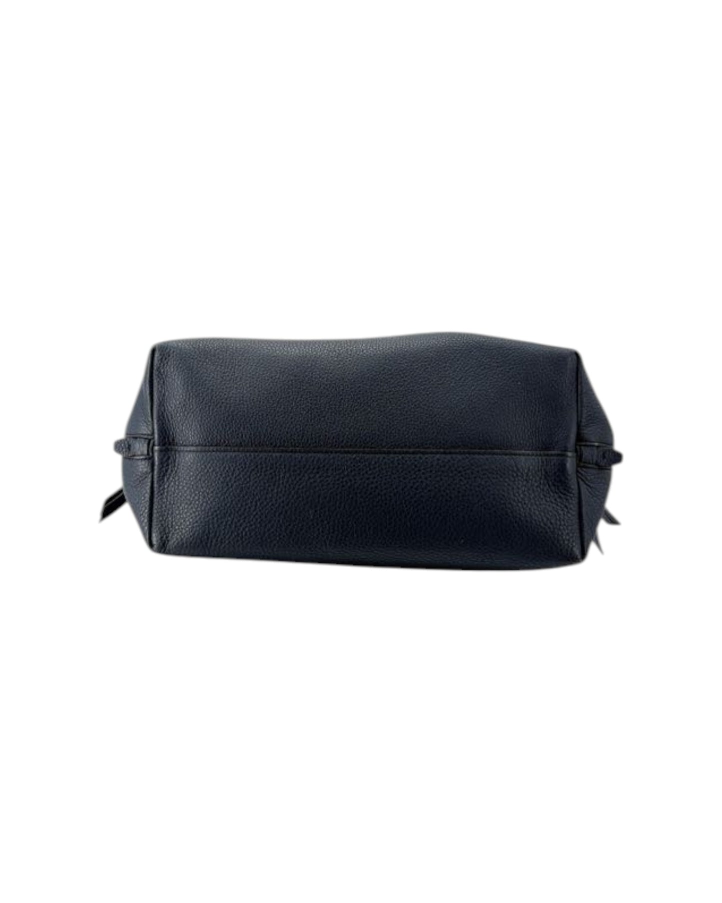 Navy bag on a white background