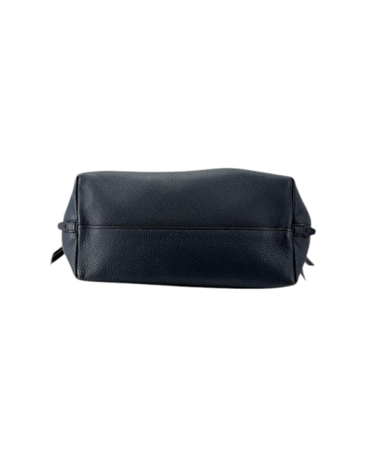 Navy bag on a white background