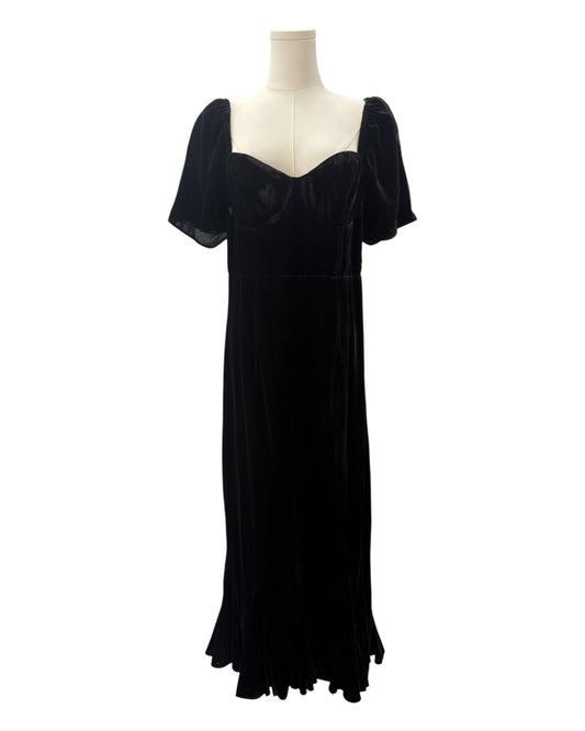 Rhode velvet lack bustier max dress