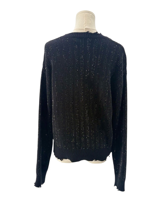 Embellished Sweater on a mannequin on white background