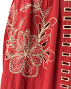 Rails Red dress with white floral patterns 
