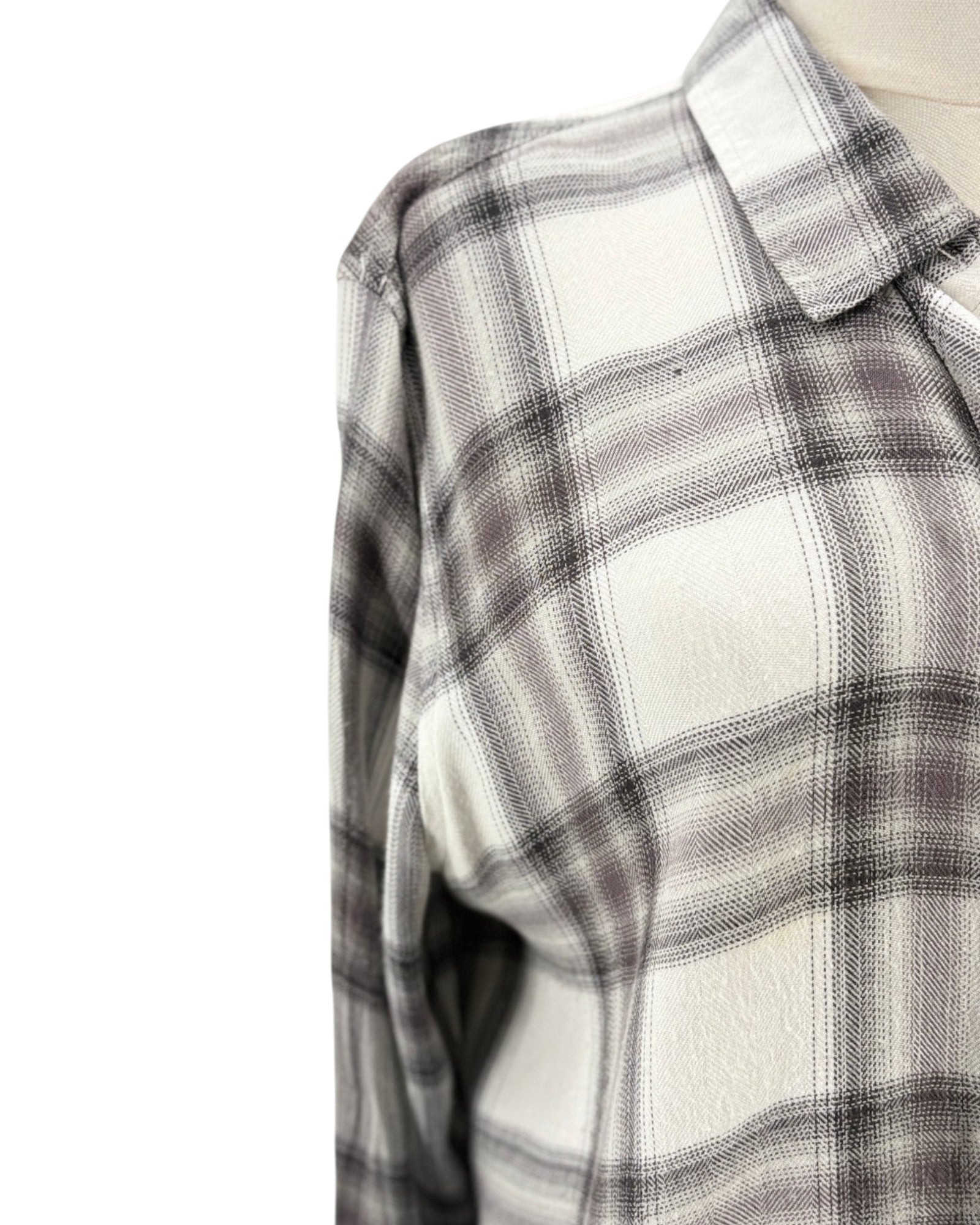 Plaid shirt with a white background