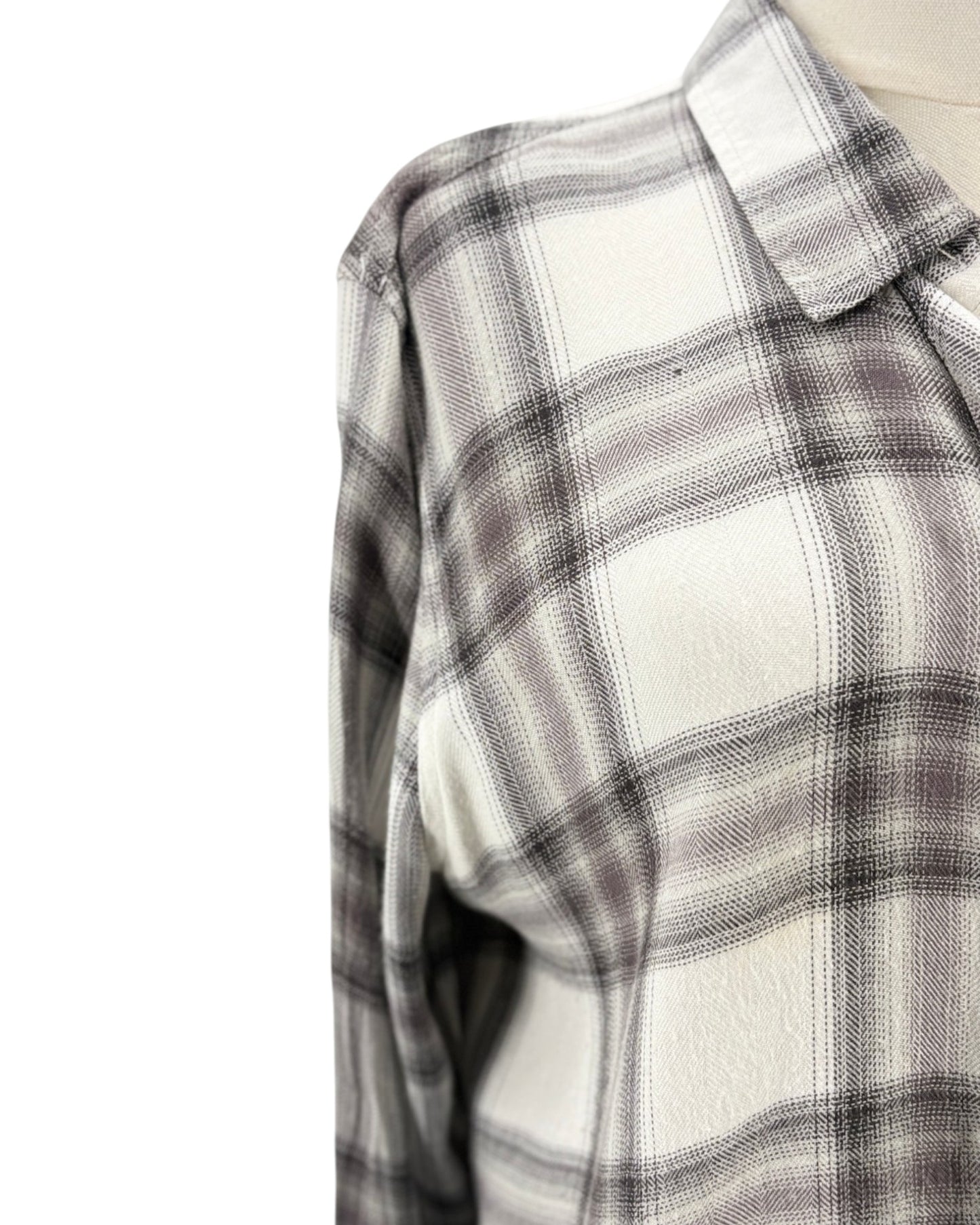 Plaid shirt with a white background