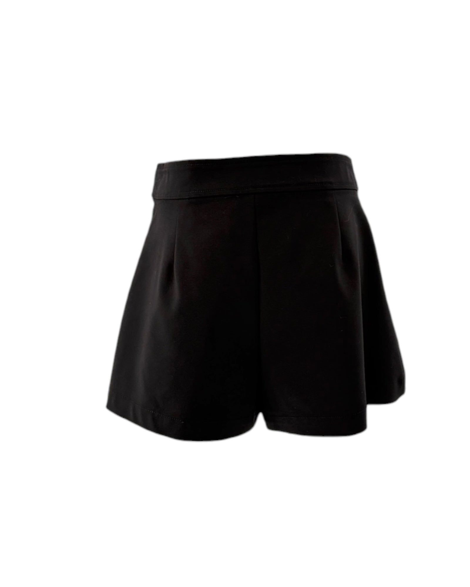 Black shorts on a white background