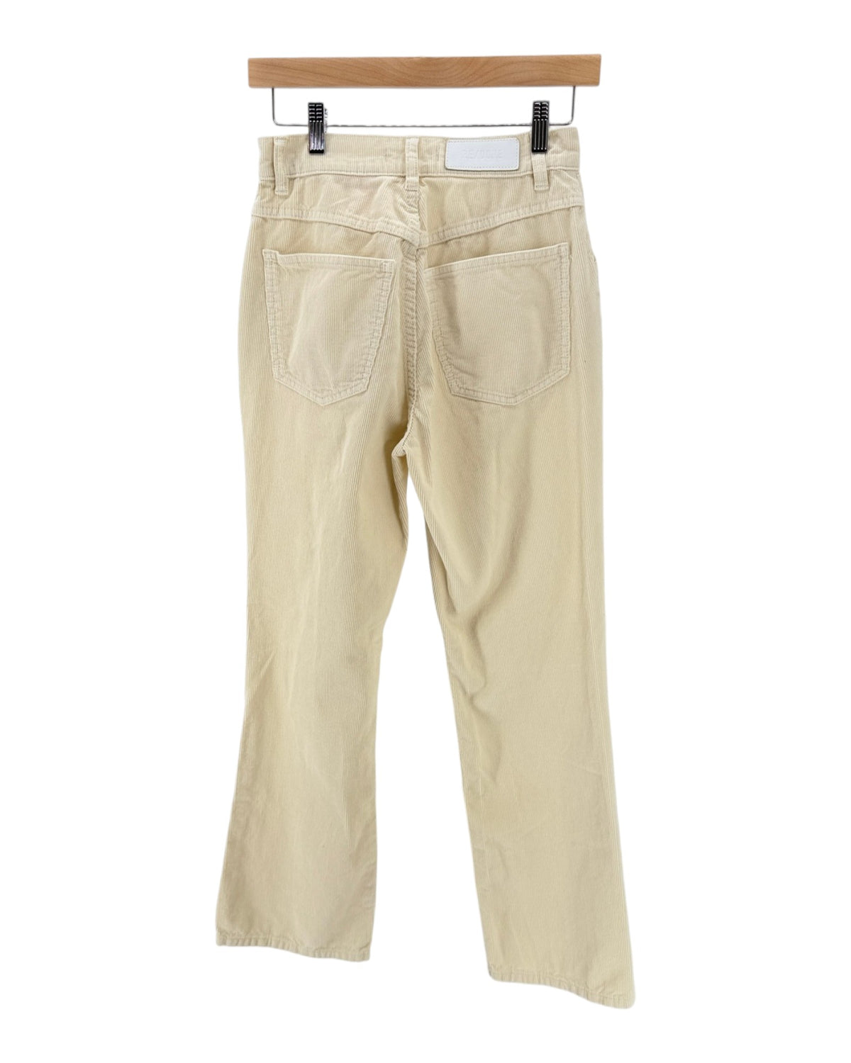 Beige Corduroy Pants on a white background
