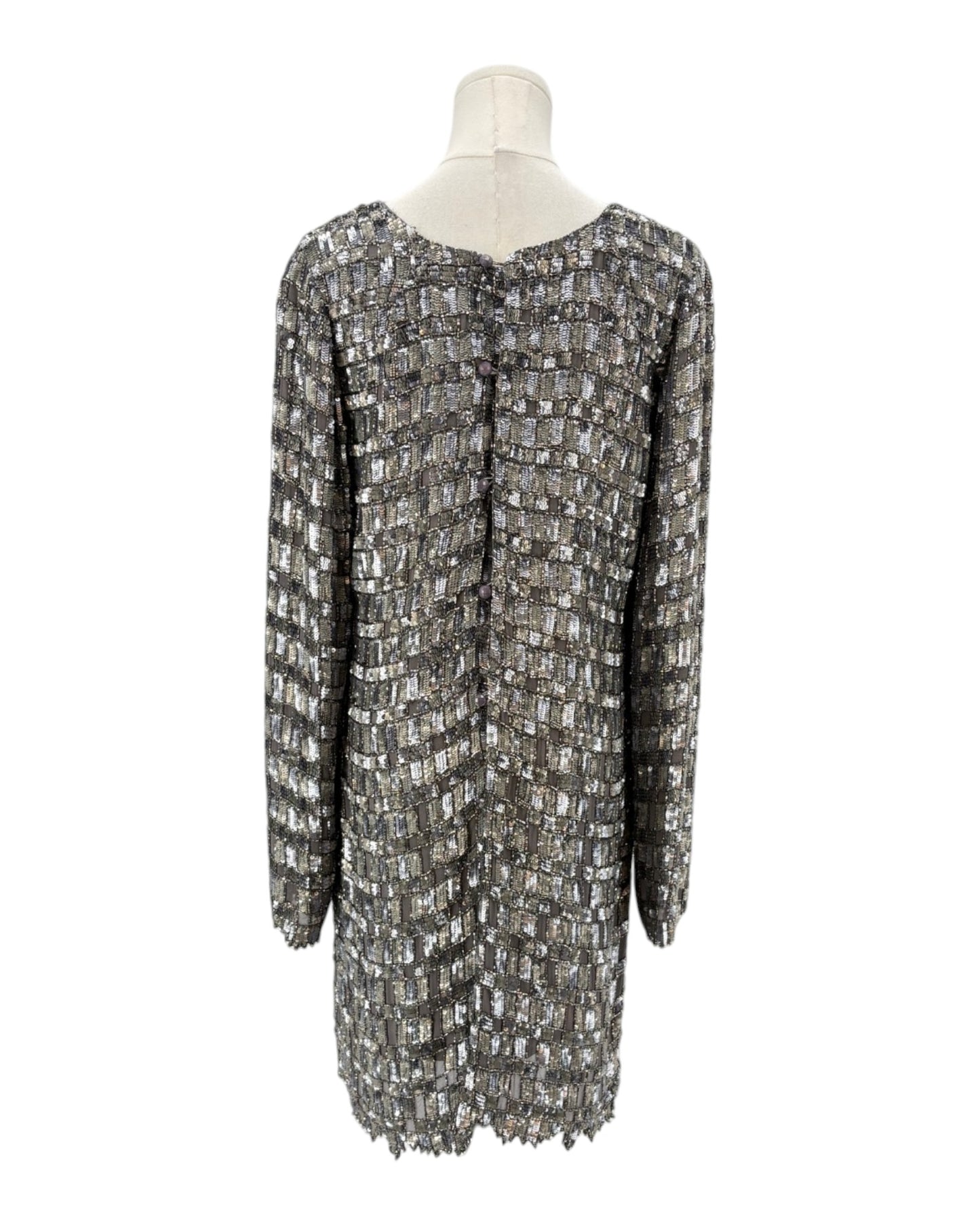 Retrofête Delilah Hand-Embroidered Mini Dress