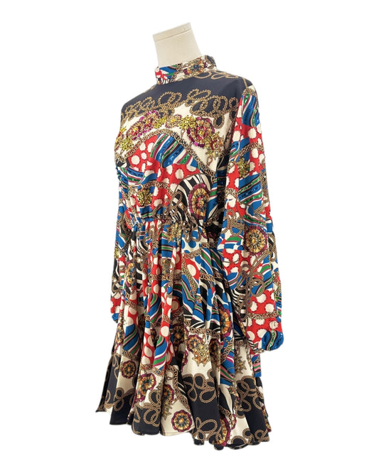 Rhode Caroline Chain Print Mini Dress
