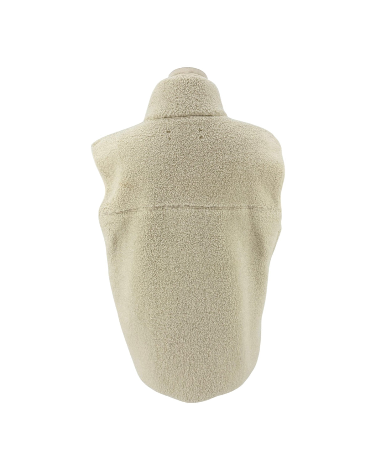 Beige vest on a white background