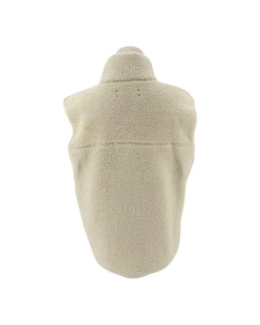 Beige vest on a white background