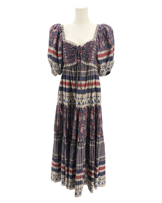 patterned dress on a white background