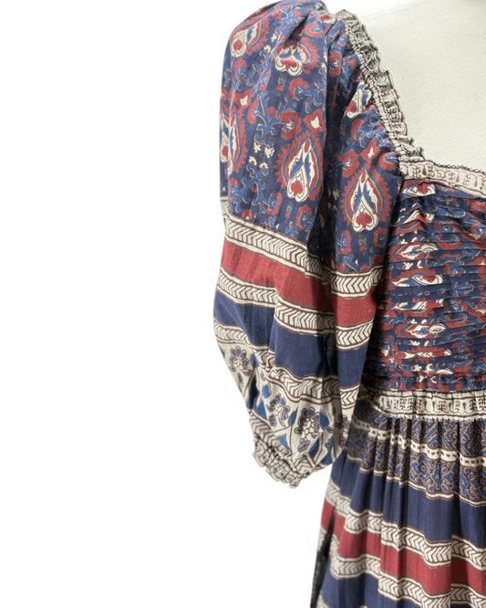 patterned dress on a white background