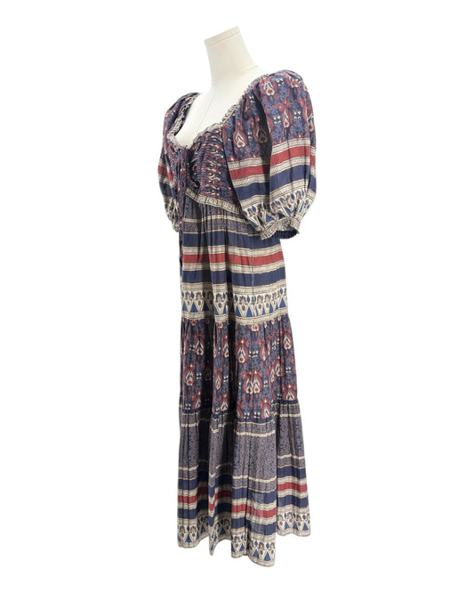 patterned dress on a white background