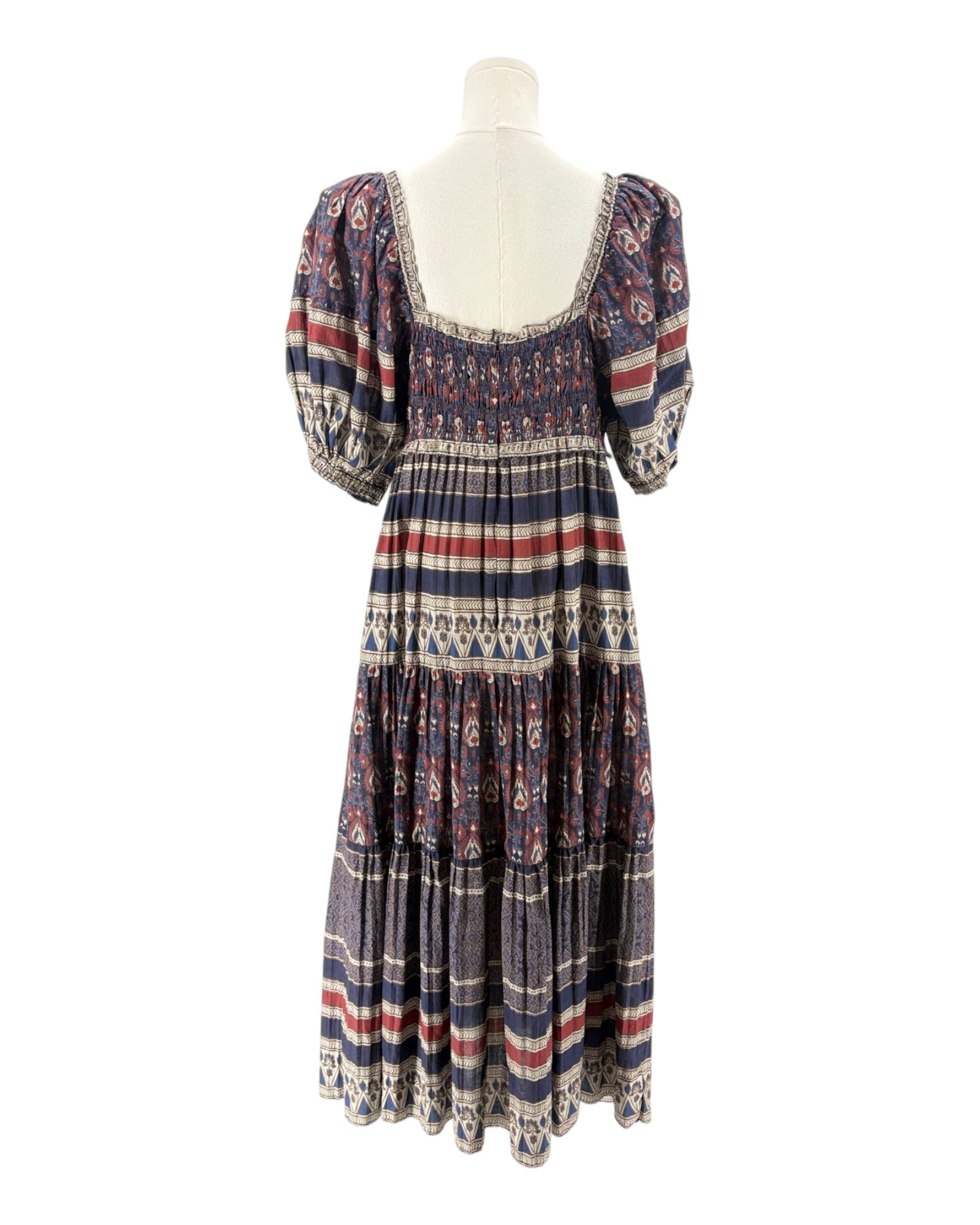 patterned dress on a white background