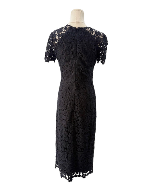 Shoshanna Floral Lace Overlay Midi Dress