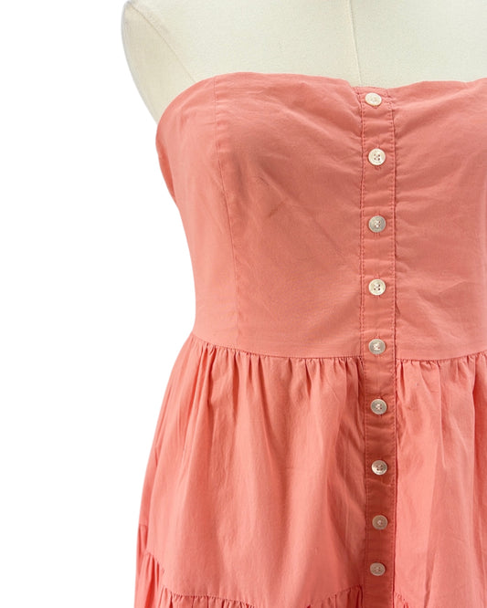 Staud coral maxi dress