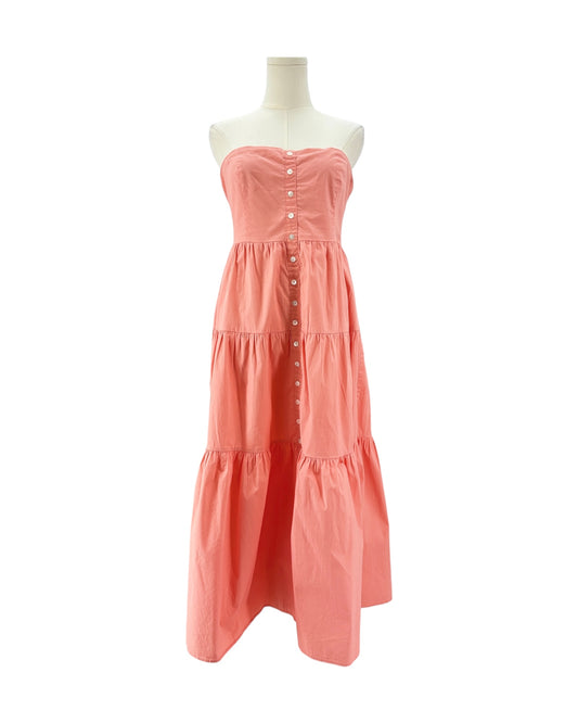 Staud coral maxi dress