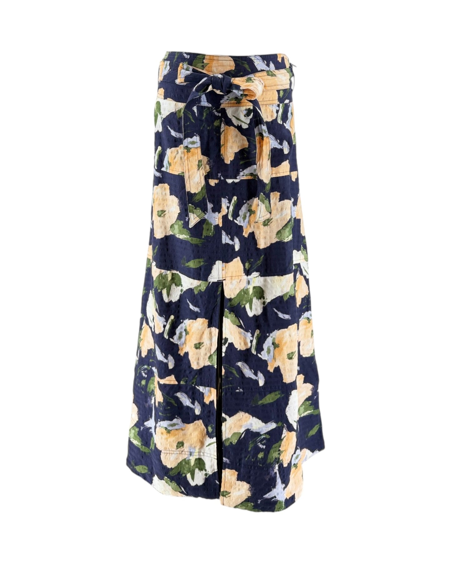 Floral patterned skirt on a white background