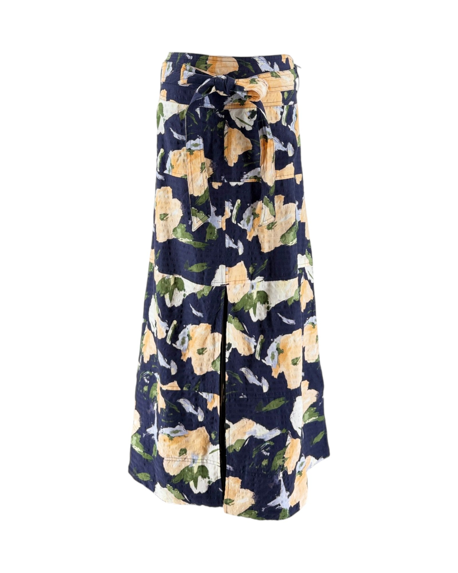 Floral patterned skirt on a white background