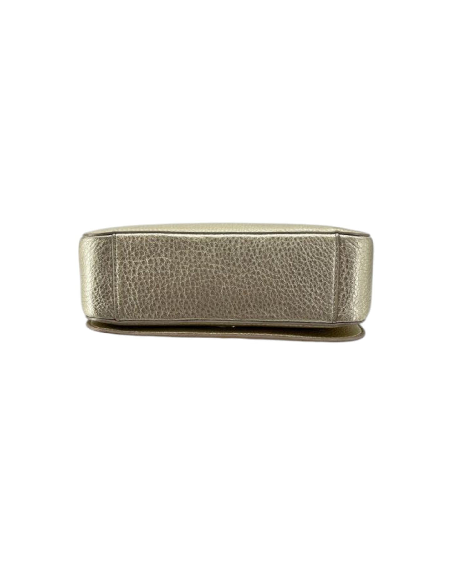 Metallic silver money clip on a white background