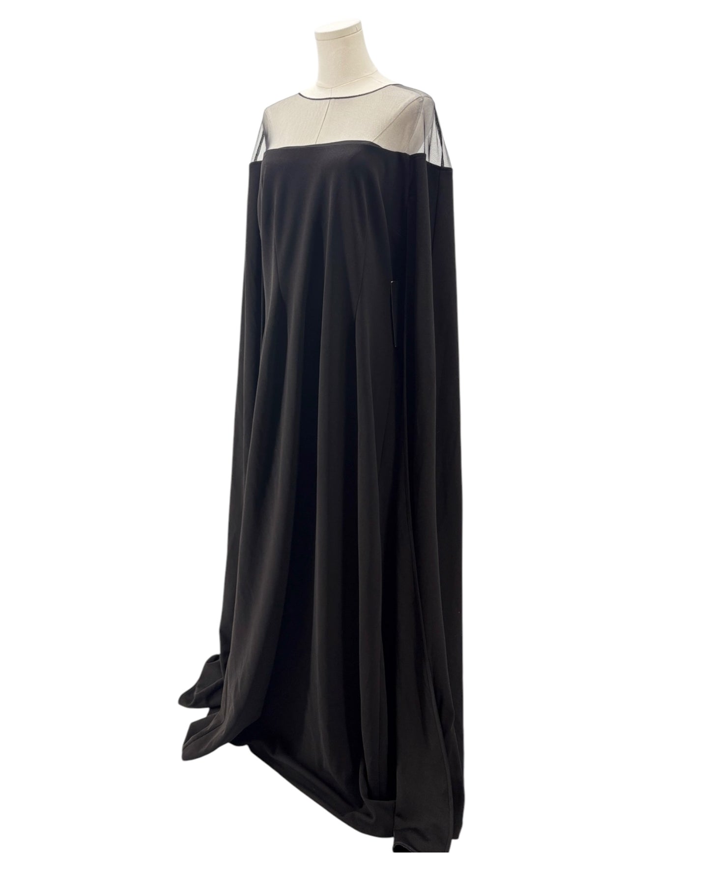 Tuckernuck Black Estelle Cape Maxi Dress