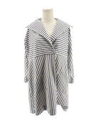Striped mini dress on mannequin on a white background