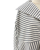 Striped mini dress on mannequin on a white background
