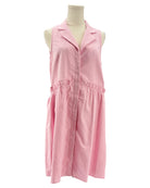Tuckernuck pink sleeveless button down dress 