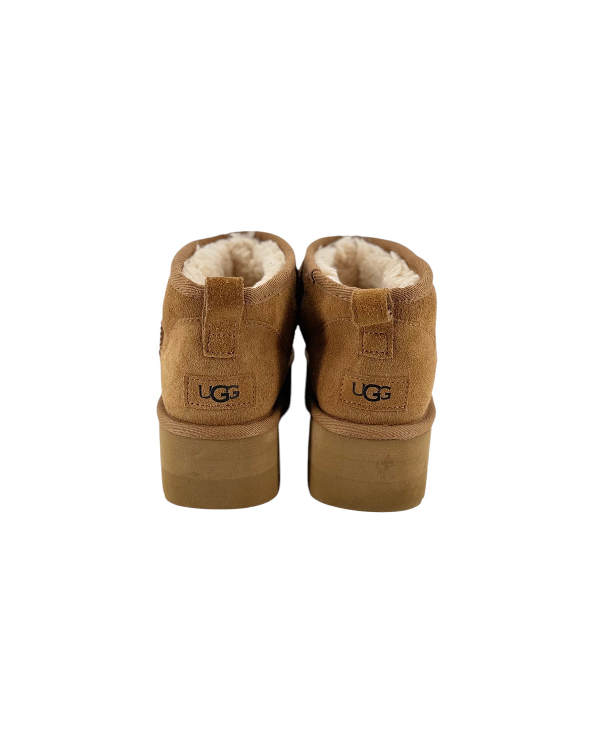 Brown Platform Boots with fur interior