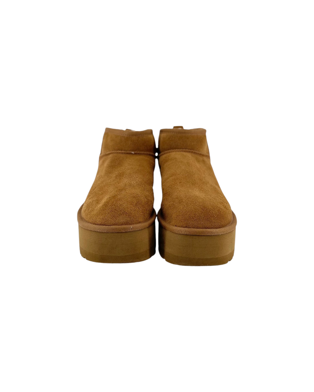 Brown Platform Boots with fur interior