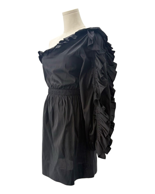 Ulla Johnson Falaise Ruffled One Shoulder Dress