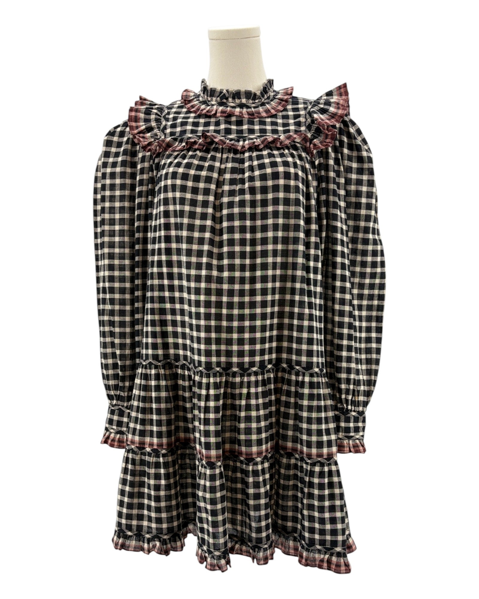 Ulla Johsnon Gingham Plaid Dress