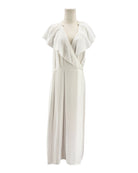 White dress on a mannequin against a white background
