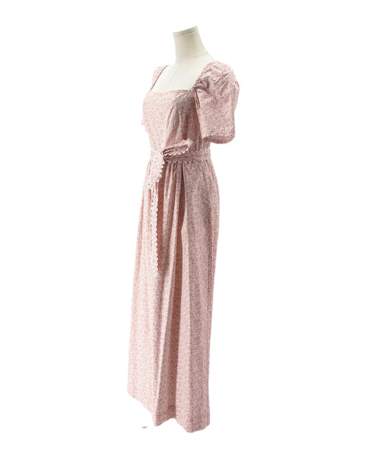 Floral dress with floral pattern on a white background