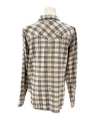 Plaid shirt on a mannequin against a white background