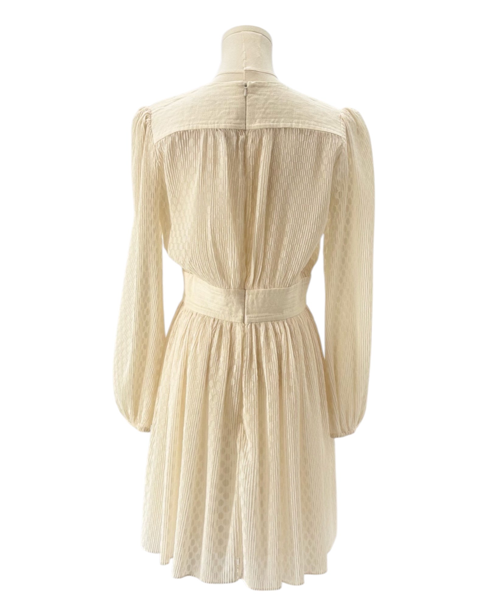 Zimmerman cream dress on a mannequin against a white background